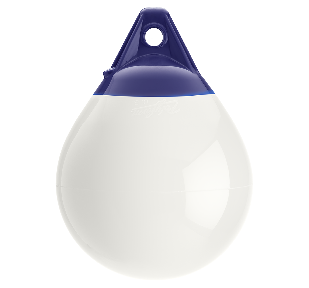 Polyform Mooring Buoy, A-Series, A-1 Model, 11 in Diameter x 15 in Length - 57-462-034
