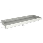Rolacase Van Storage System Shelf, 50 in Length x 16 in Depth, 3.1 in Front Lip And 3.5 in Rear Lip, Galvanized Steel - RSSHL/129/1