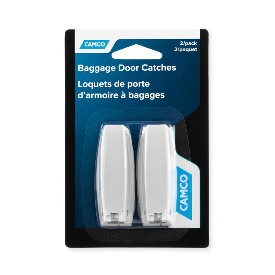 Camco Door Catch, Polar White, Package of 2, Set of 2 - 44173