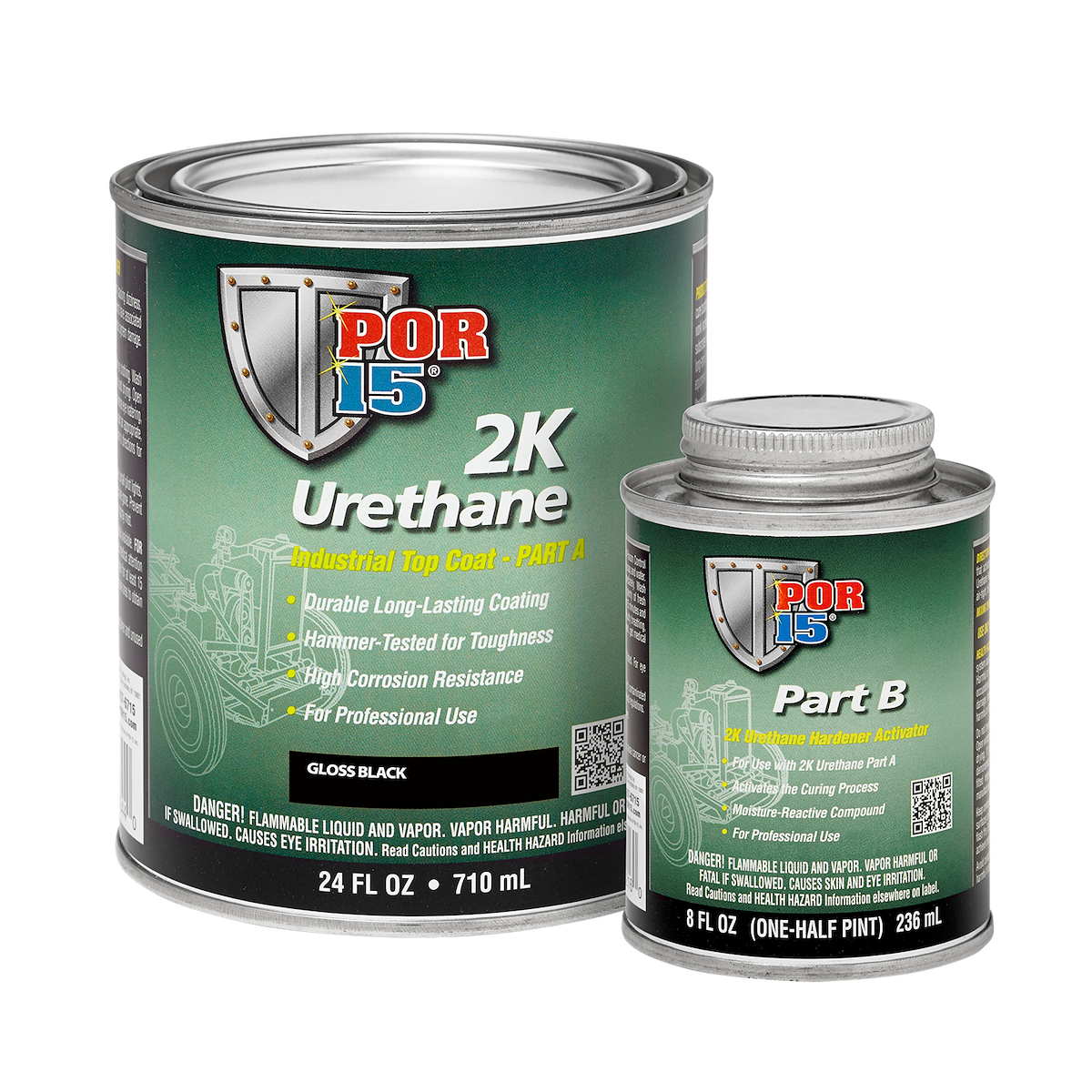 Por 15 Paint, Gloss Black, 1 qt - 43204