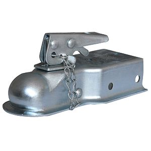 Husky Towing Trailer Coupler, Straight 3 in Wide Channel Mount, 2000 lb Gross Trailer Weight Capacity, 1-7/8 in ball - 87072