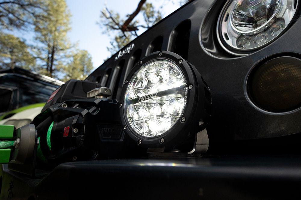 Rigid Industries Driving/Fog Light, 360 Series, LED Bulb, 6 in Round, Set Of 2 - 36412