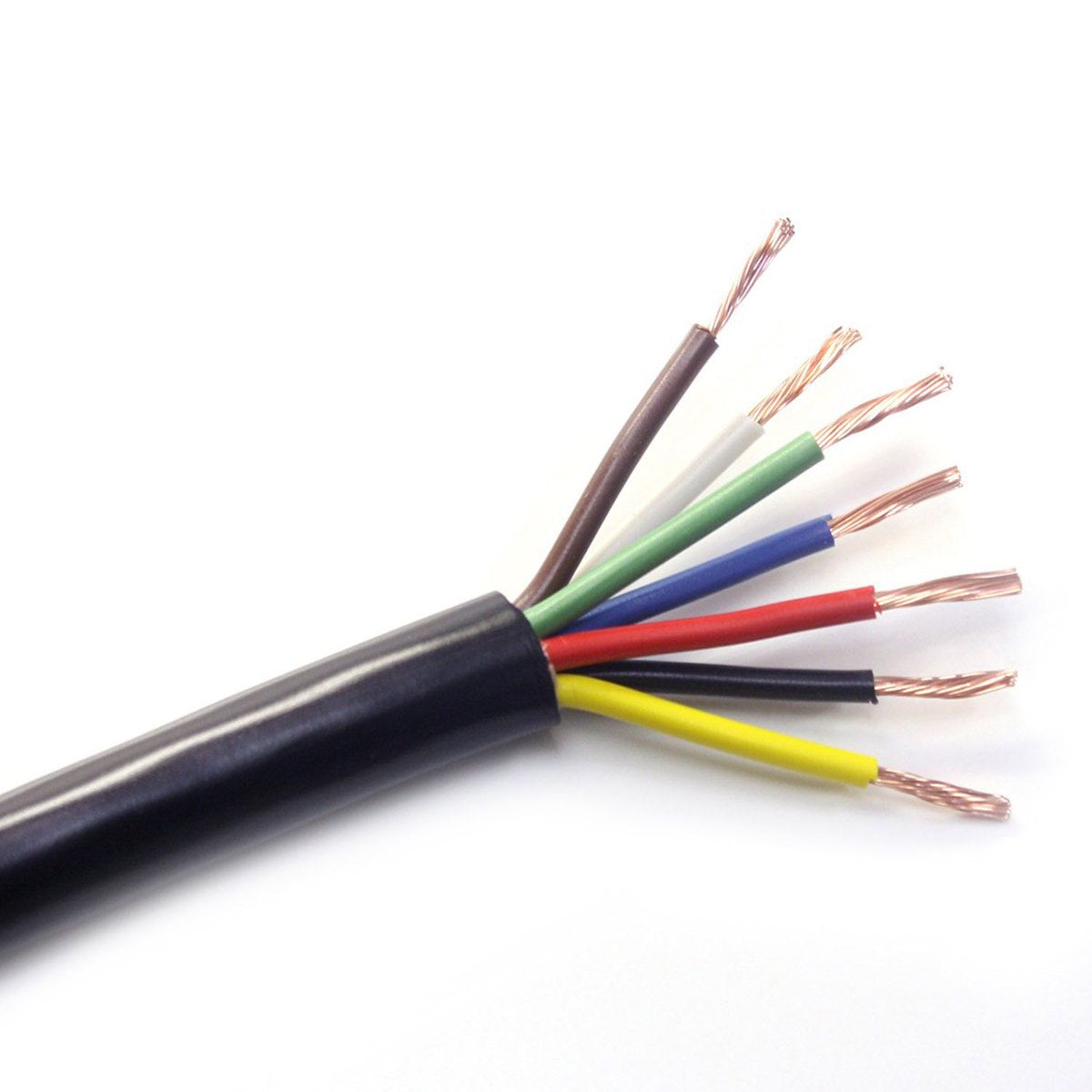 East Penn Trailer Wire, 7 Wire, 14 Gauge, Red/Green/Brown/White/Black/Yellow/Blue - 04908