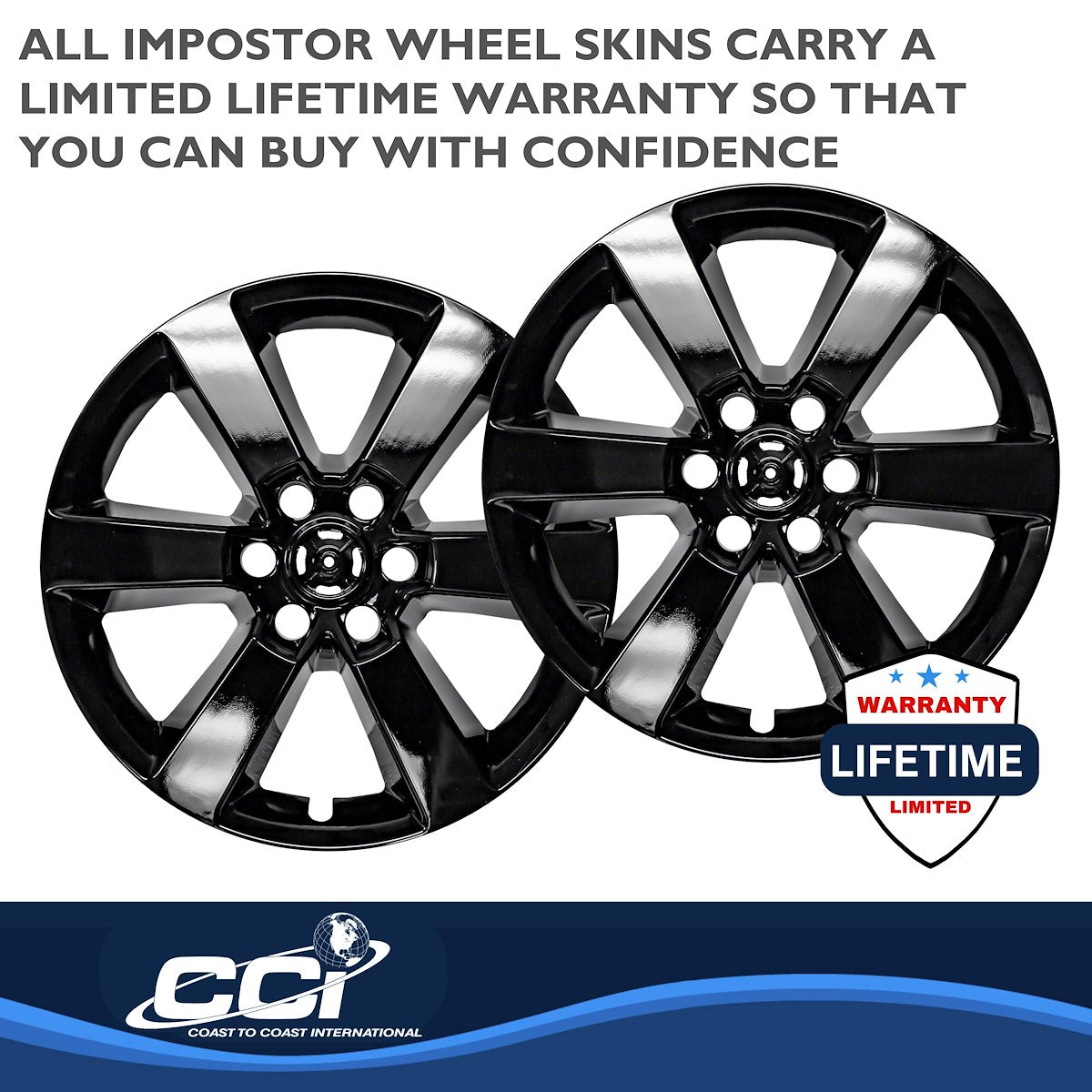 Coast2Coast Wheel Skins & Styled Wheel Covers IWCIMP380BLK product image 4