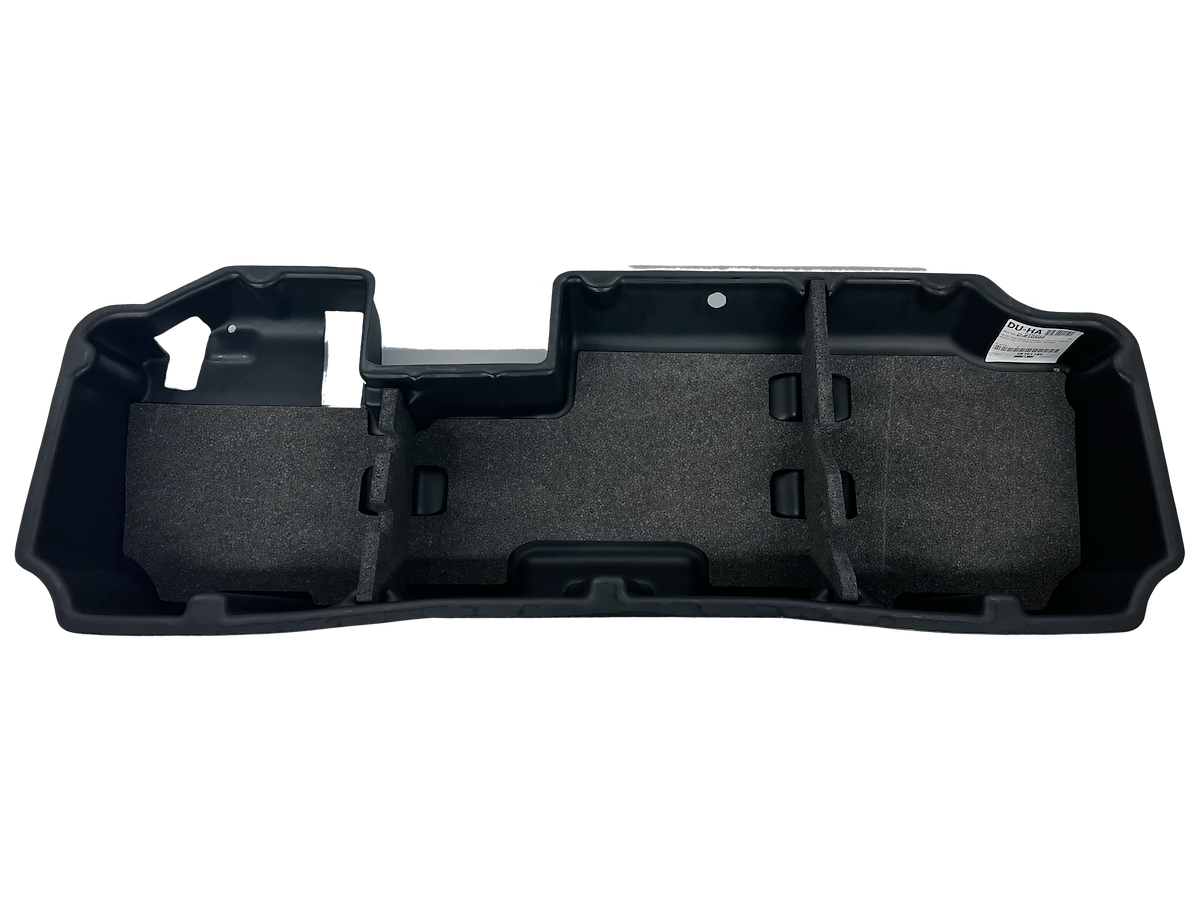 Du-Ha Under Seat Storage Unit, 2 Compartments, 19-1/4 in Length x 55-1/4 in Width x 9-1/4 in Height, Black - 10400