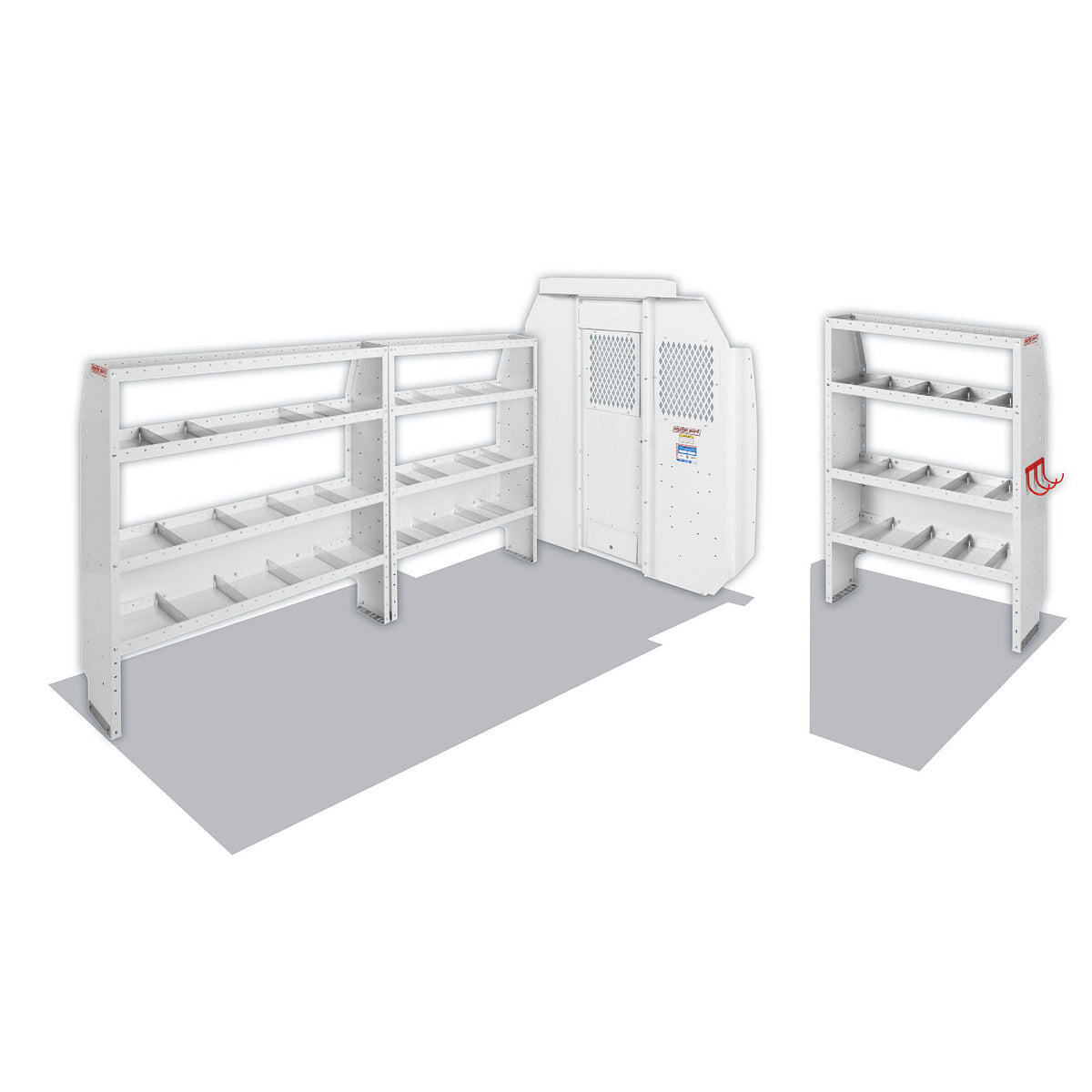 Weather Guard Van Storage System Kit, White - 600-8440R