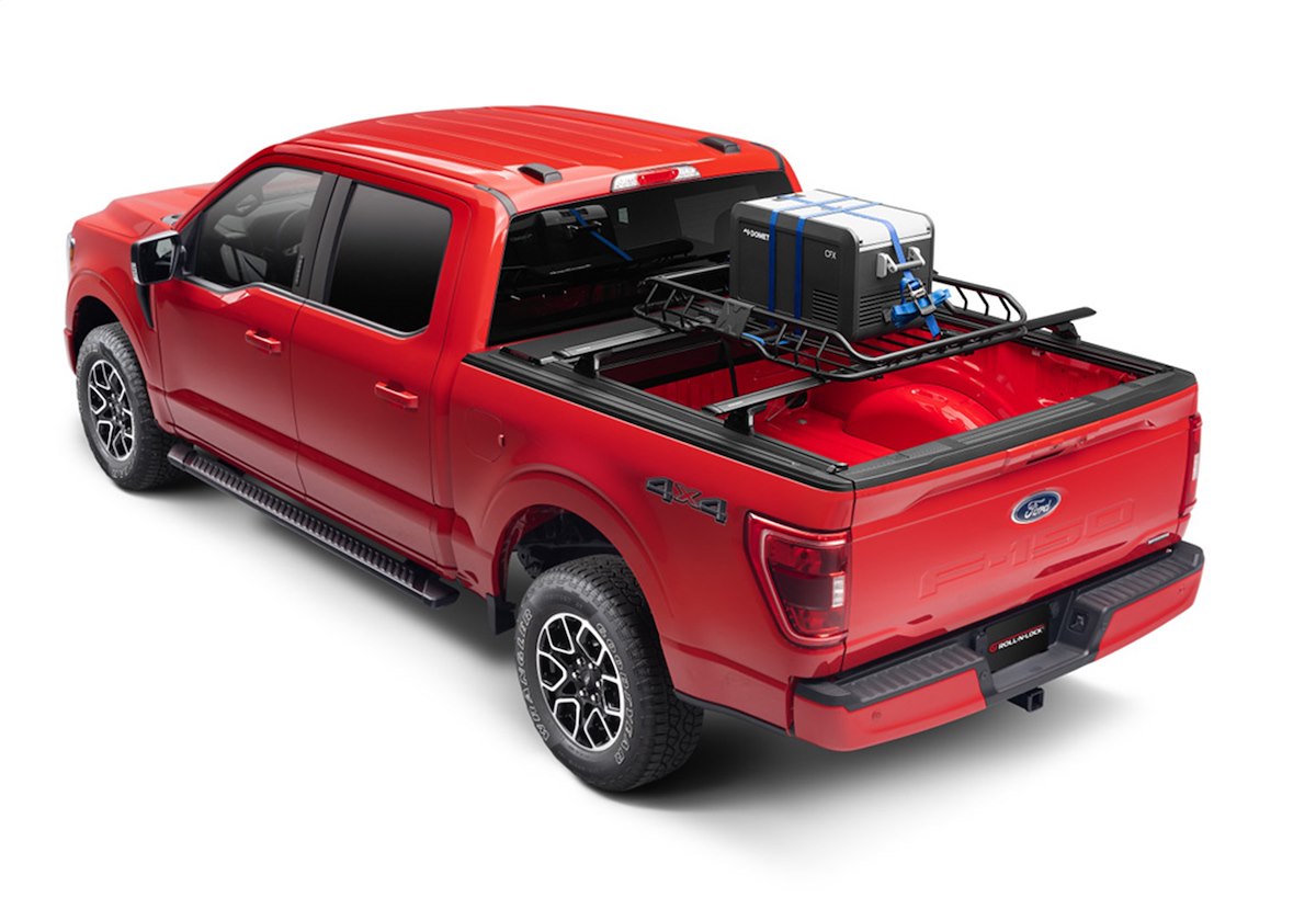 Roll-N-Lock Tonneau Cover, M-Series XT, Black, Vinyl Over Aluminum - 223M-XT