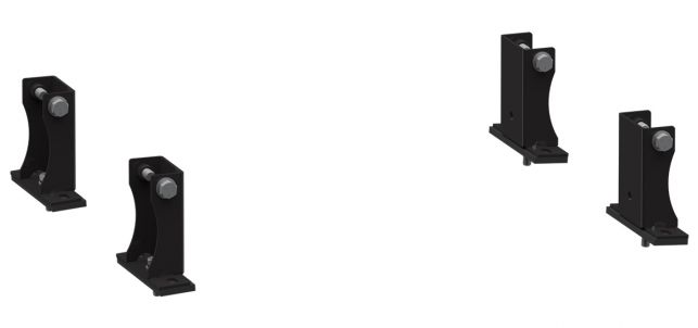 Holman Ladder Rack Mounting Hardware, For Holman 8008A/8010A/8012A And 80100 Ladder Rack, Powder Coated Black, Steel - 4089D