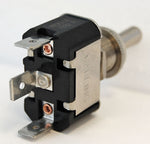 Blue Sea Multi Purpose Switch, 15 amp At 125 V AC/15 amp At 12 V DC/10 amp At 250 V AC, Nickel-Plated Brass - 4152-BSS