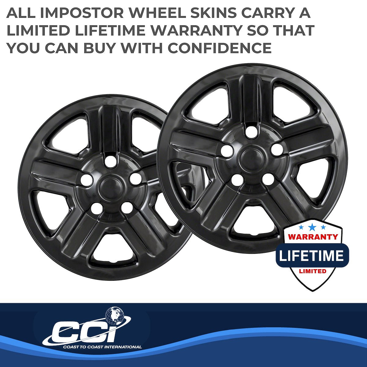 Coast2Coast Wheel Skins & Styled Wheel Covers IWCIMP76GBLK product image 3
