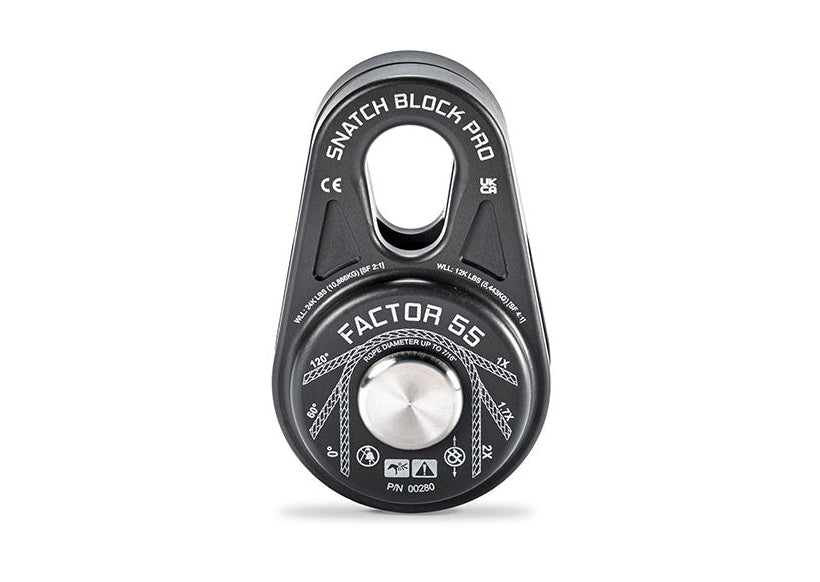 Factor 55 Winch Snatch Block, Aluminum, 51000 lb Minimum Breaking Strength - 00280-06