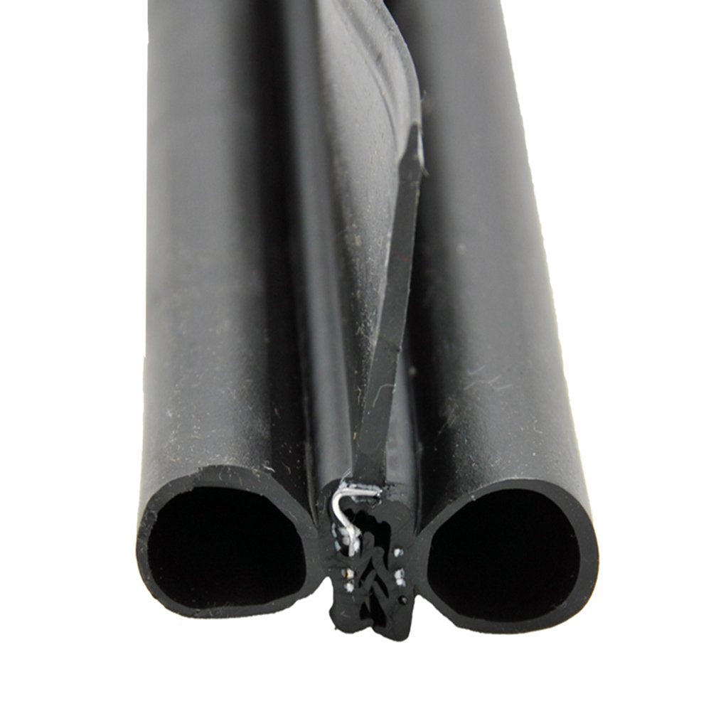AP Products Slide Out Seal, Double Bulb Type With 1-1/2 in Wiper, 2 in Width x 2-1/4 in Height x 35 ft Length, Black - 018-478-35