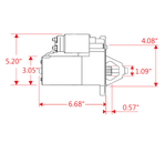 Powermaster Starter, 4.4:1 Gear Reduction Ratio, 157 Tooth Count - 9162