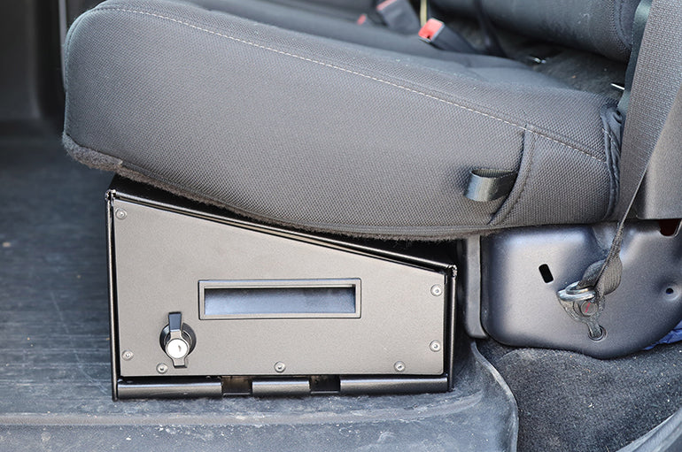 Dee Zee Under Seat Storage Unit, 3 compartments, 11-1/2 in Length x 52-1/4 in Width x 7-1/2 in Height, Black - DZ701