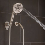Oxygenics/ ETL Shower Head, Hand Held With 72 in Hose, With 10 Function Spray Settings, 5 in Outer Diameter - 51479