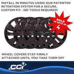 Coast2Coast Universal Wheel Covers 54616BLK product image 4