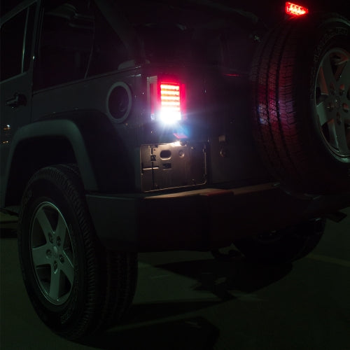 J.W. Speaker Tail Light Assembly, 279 J Series, LED, Clear/Red Lens, Set Of 2 - 0347531