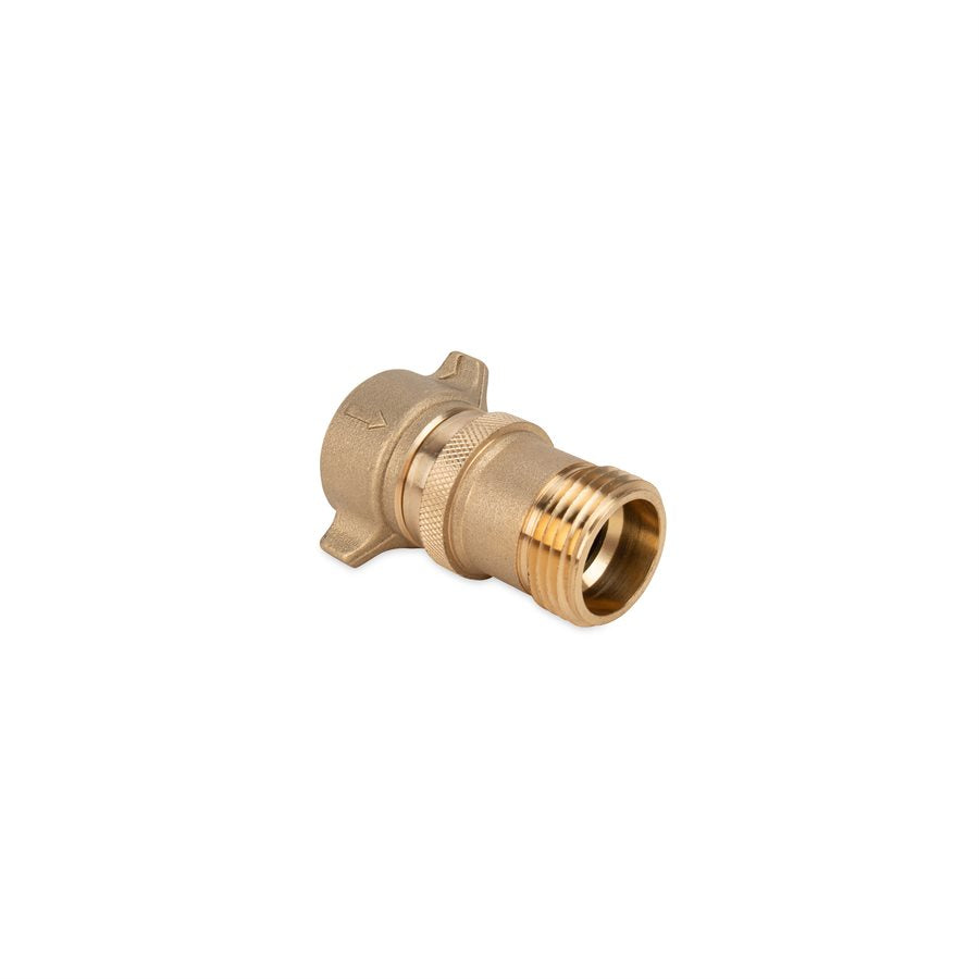 Camco Fresh Water Pressure Regulator, Brass, Preset Pressure Range of 40-50 PSI, Complies With CA and VT Regulations For Brass Content - 40055