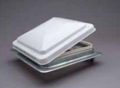 Heng's Industries Roof Vent, For 14 in x 14 in Roof Openings, With 12 V Fan, White Easy Change Lid - 71112A-C