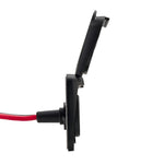 Scanstrut Solar Power Port Inlet, Ventura Series, Black, 20 amp/24 V DC - SC-V-S2