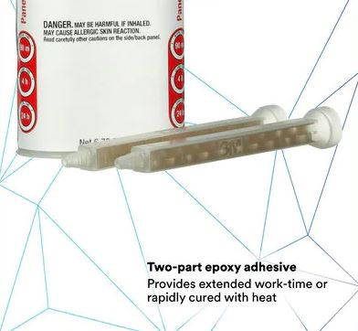 3M Adhesive, Used To Bond Steel/Aluminum/SMC/FRP, 200 Milliliter Cartridge - 08115