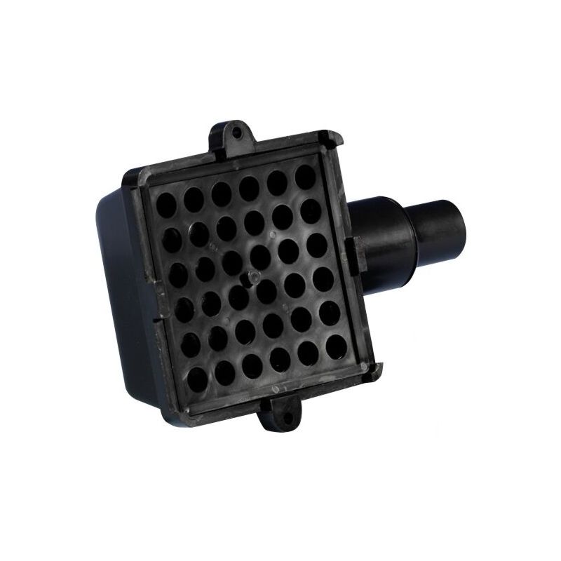 WHALE Waste Water Drain Strainer, Black, 1 in/1-1/2 in Stepped Hose Fitting - SB4222