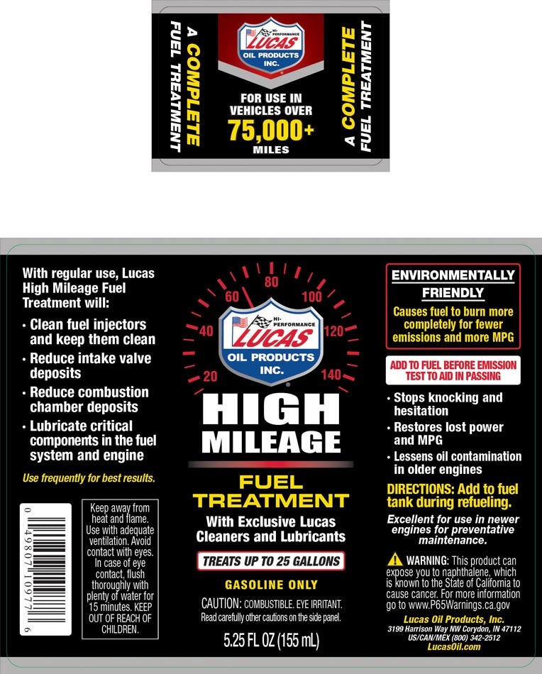 Lucas Oil Fuel Additive, Treats Up To 25 gal, 5.25 oz Bottle - 10977