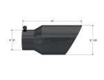 MBRP Exhaust Exhaust Tail Pipe Tip T5072BLK product image 2