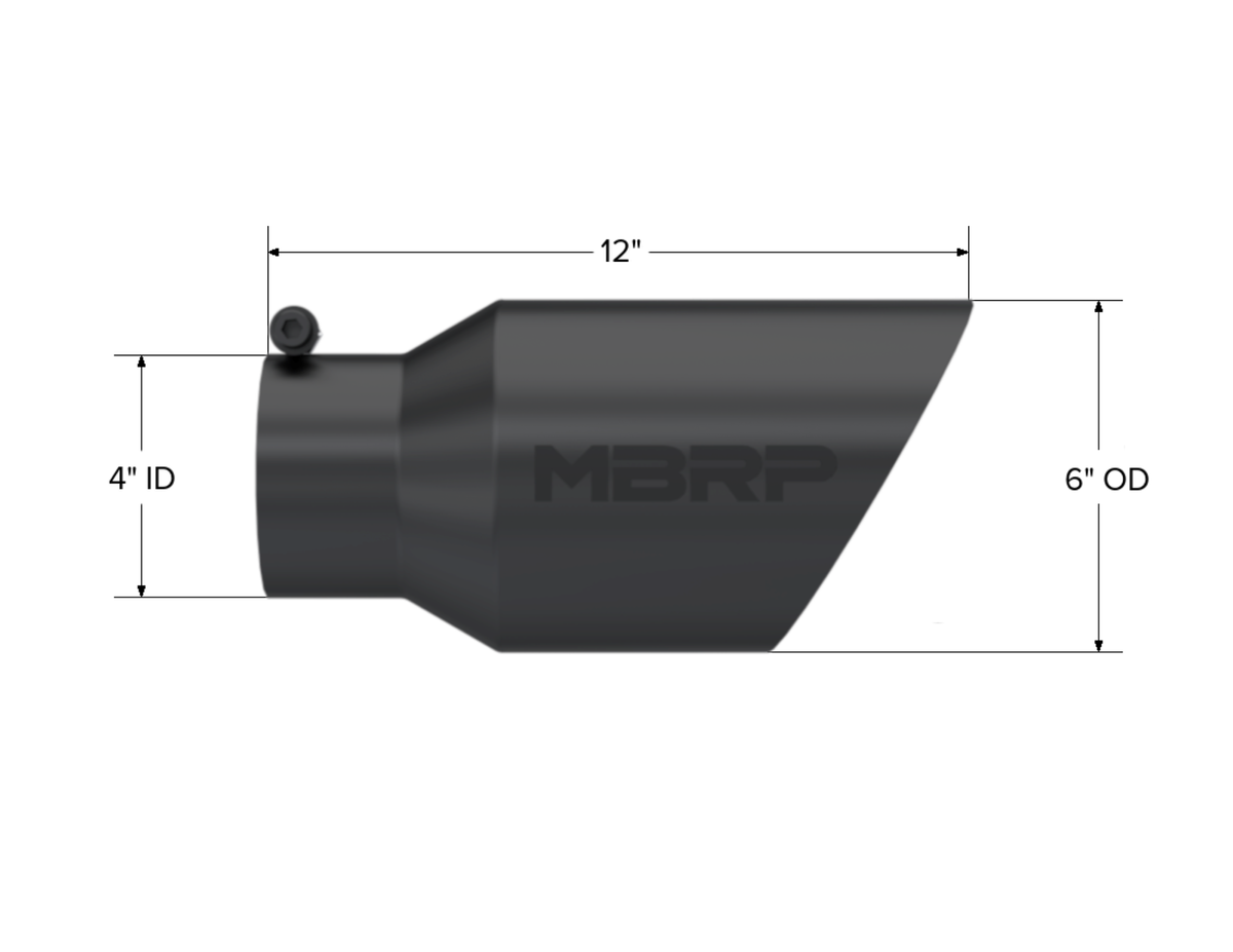 MBRP Exhaust Exhaust Tail Pipe Tip T5072BLK product image 2