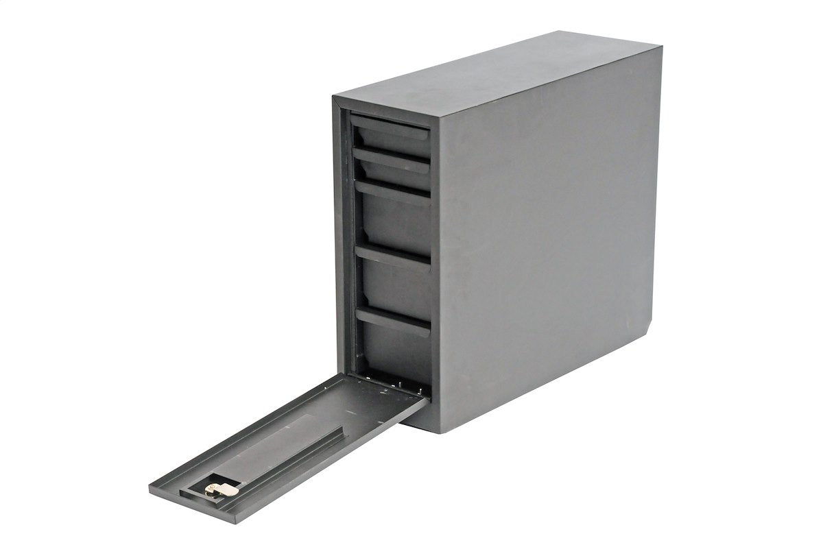 Dee Zee Tool Box, Wheel Well With 5 Drawers, Black Powder Coated Steel, 20.5 in Length x 8.5 in Width x 18.88 Height - DZ95D