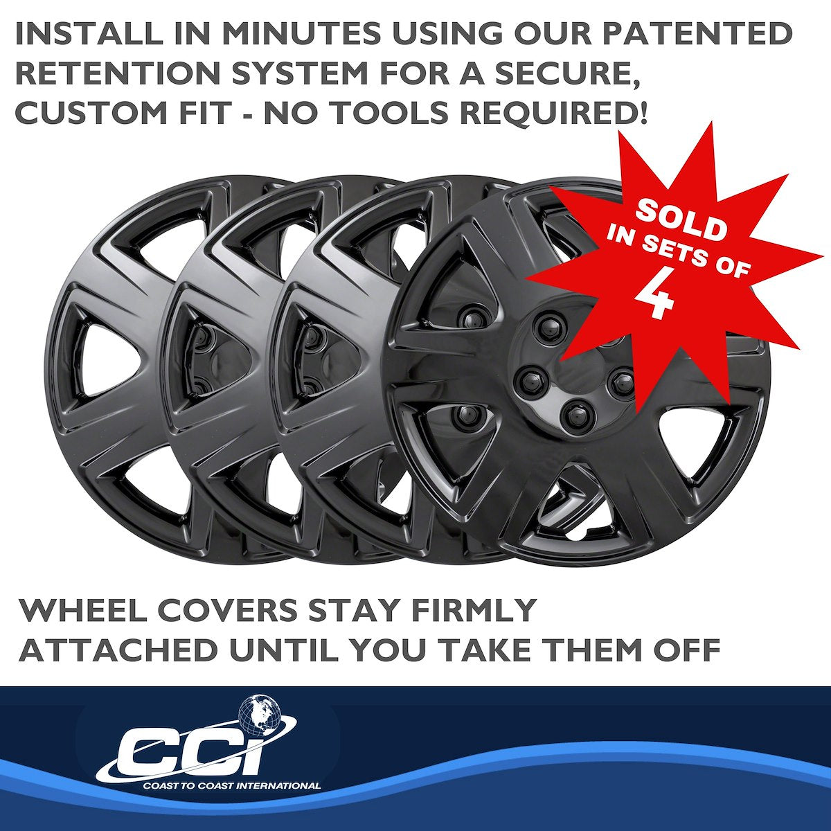 Coast2Coast Universal Wheel Covers IWC42215BLK product image 4