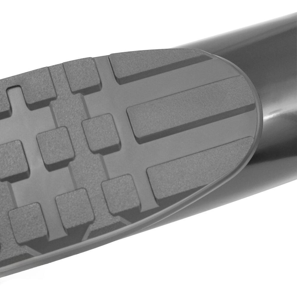 Westin Nerf Bar, 4 in Oval Bent, Black, Steel - 21-24065