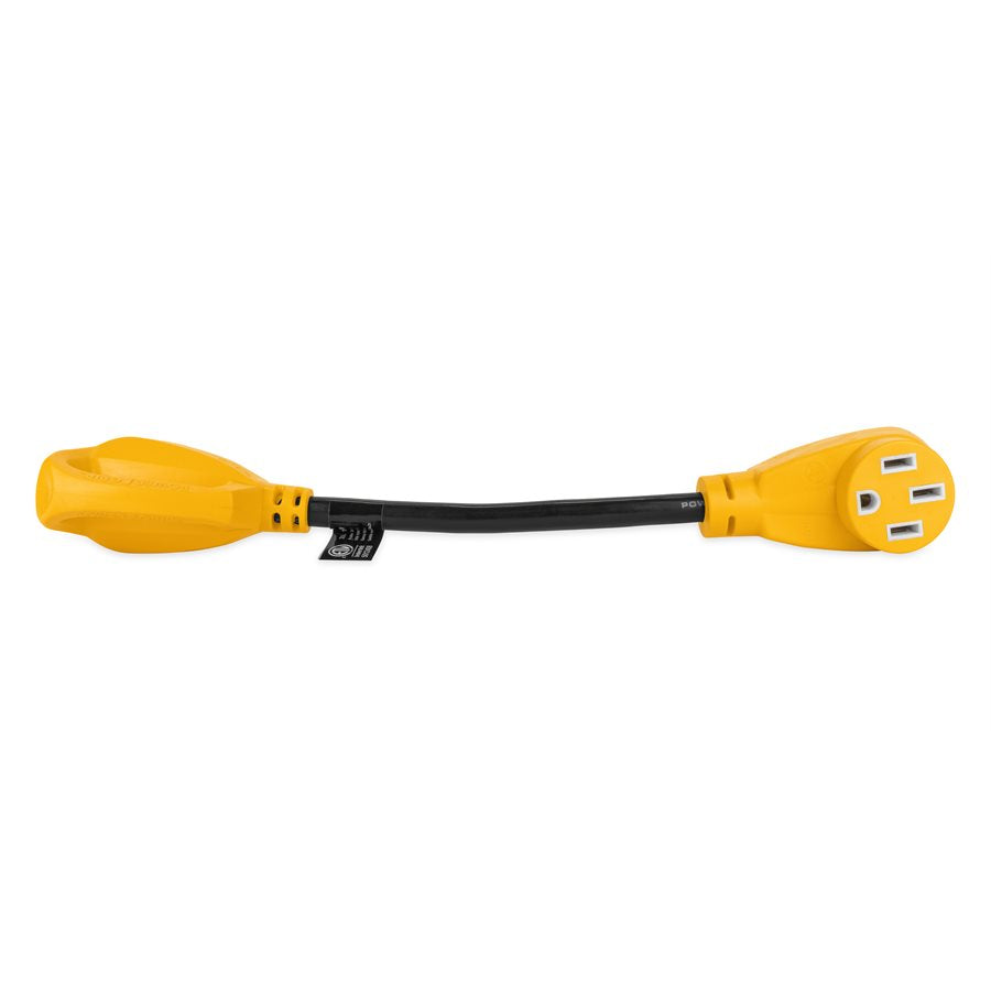 Camco Power Cord Adapter, 30 amp Male To 50 amp Female, 30 amp Dogbone - 55185