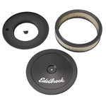 Edelbrock Air Cleaner Assembly, 5-1/8 in Diameter Carburetor, 5-1/8 in Flange, 10 in Diameter x 3-3/4 in Tall - 1203