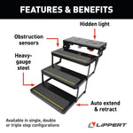 Lippert Entry Step, Series 25, 24 in Tread Width x 9 in Depth, With 8 in Rise - 365837
