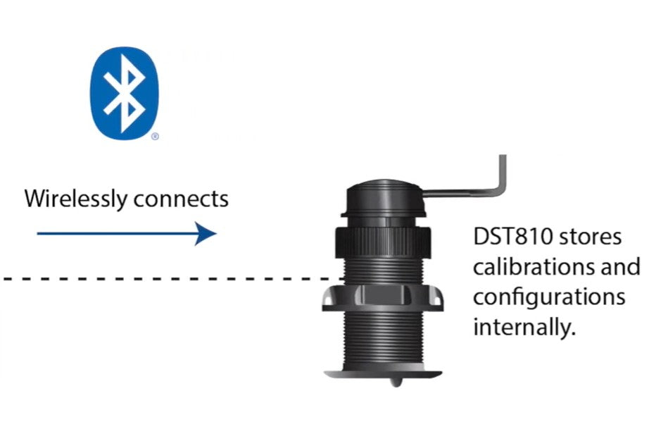 Garmin Transducer, AIRMAR DST 810, 330 Ft Maximum Depth, 235 kHz Operating Frequency - 010-11051-20
