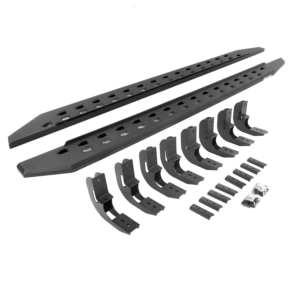 Go Rhino Running Board, RB20 Slim Line, Textured Powder Coated, Black - 69404880SPC