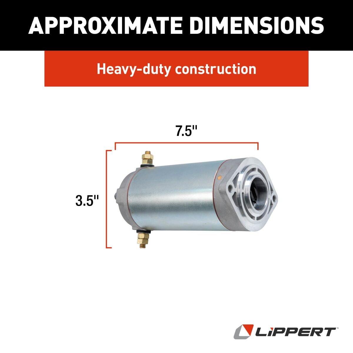 Lippert Leveling System Hydraulic Pump Motor, Use With Lippert Oldham Coupling #286722 - 179327