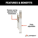 Lippert Turnbuckle, Stainless Steel, Set of 4 - 182898