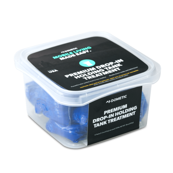 Dometic Waste Holding Tank Treatment, 1.5 oz Drop-In Individual Dose Packs, Container Of 12 Treatments - D1110001
