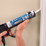 DAP Caulk Sealant, Dynaflex 230, Compatible With Wood/Aluminum/Vinyl/Glass, 10.1 oz Cartridge - 7079818304