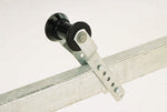 C.E. Smith Company Trailer Boat Roller Bracket, 5 in Roller Size, Black Roller And Silver Bracket, Steel - 32003G