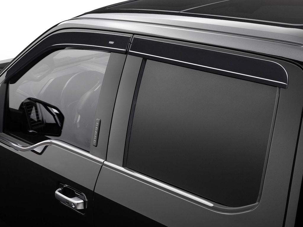 Husky Liners Rainguard, Smoke With Chrome Trim, Set Of 4 - 2854080