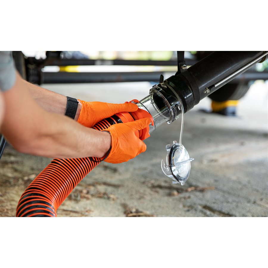 Camco Sewer Hose Connector, 3-1/2 in Straight Hose Adapter - 39562
