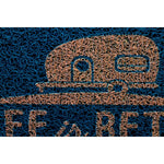 Camco Door Mat, Blue, 29 in Width x 17-1/4 in Length - 53201