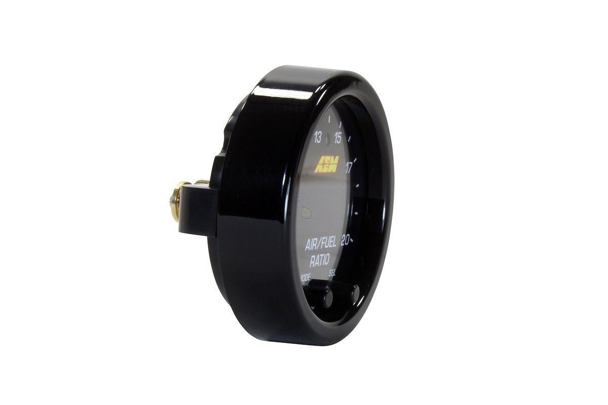 AEM Electronics Gauge Air/Fuel Ratio, X Series, In Dash 2-1/16 in, 8 to 20 Range - 30-0300