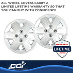 Coast2Coast Wheel Cover, 15 in, 6 Spoke, Spring Steel Clip, Set Of 4 - IWC43215S
