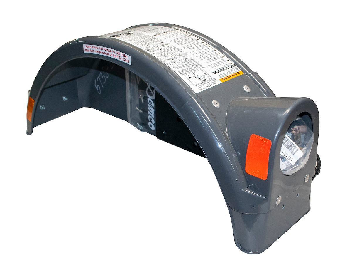 Demco RV Trailer Fender, With Sealed Light - 5736