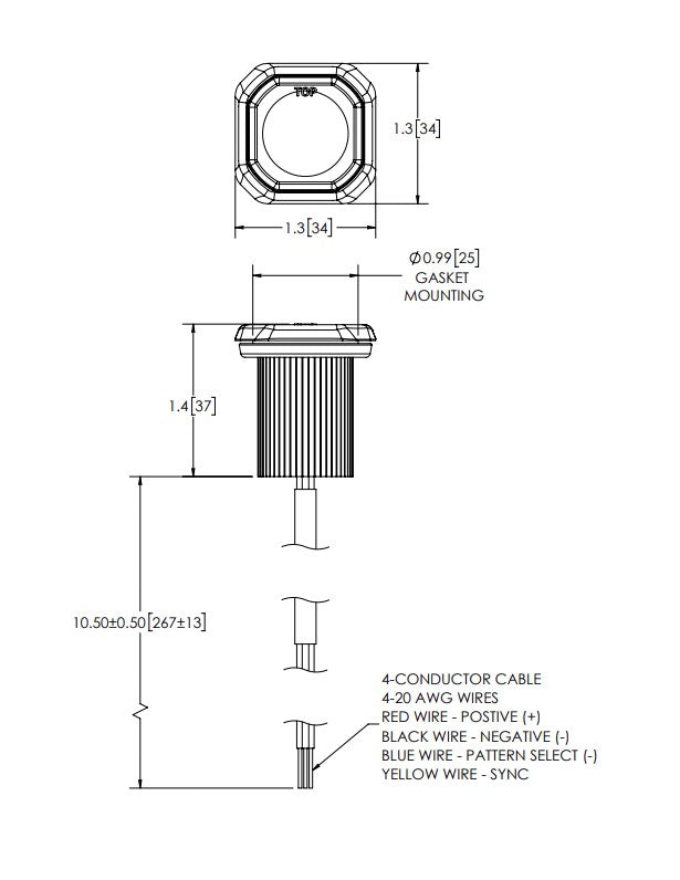 Ecco Electronic Warning Light, ED9040 SERIES, LED, 29 Flash Patterns - ED9040A