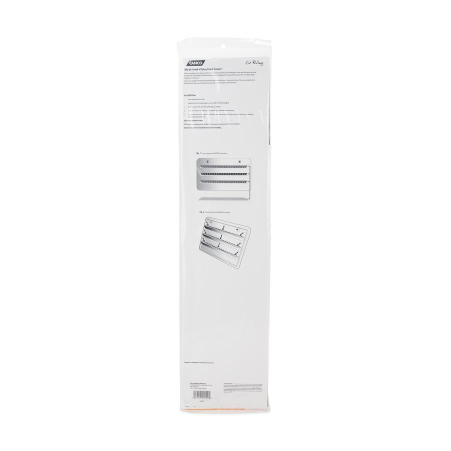 Camco Bug Screen - RV Appliance, For Use With Dometic Side Vent With 20 in Length Louver Opening, 20 in Length x 1-1/2 in Width, Pack Of 3 - 42149